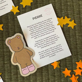 Sticker Glitter Pierre + Cartão Informativo